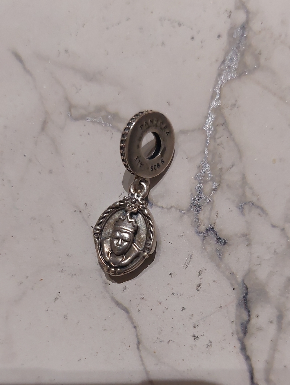 Pandora Silver Snow White + Evil Queen Dangle Charm - Silver